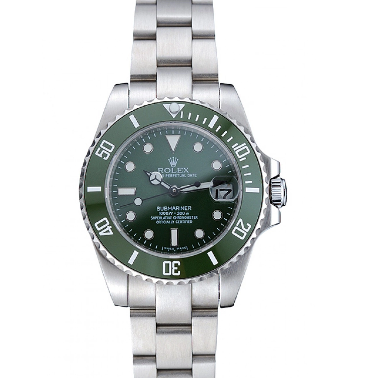 Aaa replica watch Submariner 1454151 Dial Steel Bracelet Stainless Green Rolex 0511